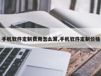 手机软件定制费用怎么算,手机软件定制价格