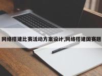 网络搭建比赛活动方案设计,网络搭建国赛题