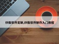 炒股软件定制,炒股软件制作入门教程